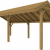 Douglasvision kapschuur Comfort 600x250 cm, groen geïmpregneerd