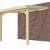 Veranda Excellent 300 vuren, 312x310 cm, dakplaten opaal, kleurloos geïmpregneerd.