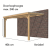 Veranda Excellent 400 douglas, 412x310 cm, dakplaten helder, transparant gespoten.