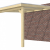 Veranda Excellent 300 vuren, 312x400 cm, dakplaten helder, onbehandeld.