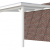 Veranda Excellent 300 vuren, 312x400 cm, dakplaten helder, wit gespoten.