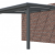 Veranda Excellent 400 vuren, 412x410 cm, dakplaten helder, antraciet gespoten.