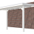 Veranda Excellent 500 vuren, 512x310 cm, dakplaten helder, wit gespoten.