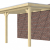 Veranda Excellent 500 vuren, 512x360 cm, dakplaten helder, onbehandeld.