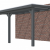 Veranda Excellent 500 vuren, 512x360 cm, dakplaten helder, antraciet gespoten.