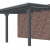Veranda Excellent 500 vuren, 512x410 cm, dakplaten helder, antraciet gespoten.