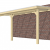 Veranda Excellent 600 vuren, 612x310 cm, dakplaten opaal, onbehandeld.