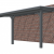 Veranda Excellent 600 vuren, 612x310 cm, dakplaten opaal, antraciet gespoten.