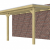 Veranda Excellent 600 vuren, 612x360 cm, dakplaten opaal, groen geïmpregneerd.