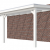 Veranda Excellent 700 vuren, 712x360 cm, dakplaten opaal, wit gespoten.
