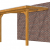 Veranda Excellent 300 douglas, 312x310 cm, dakplaten helder, transparant gespoten.