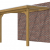 Veranda Excellent 300 douglas, 312x310 cm, dakplaten opaal, groen geïmpregneerd.