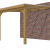 Veranda Excellent 300 douglas, 312x360 cm, dakplaten opaal, groen geïmpregneerd.