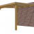 Veranda Excellent 300 douglas, 312x400 cm, dakplaten helder, groen geïmpregneerd.
