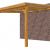 Veranda Excellent 400 douglas, 412x410 cm, dakplaten helder, transparant gespoten.