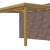 Veranda Excellent 400 douglas, 412x410 cm, dakplaten helder, groen geïmpregneerd.