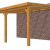 Veranda Excellent 500 douglas, 512x410 cm, dakplaten helder, transparant gespoten.