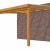 Veranda Excellent 400 douglas, 412x360 cm, dakplaten opaal, transparant gespoten.