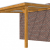 Veranda Excellent 400 douglas, 412x410 cm, dakplaten opaal, transparant gespoten.