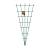 Trellis waaier incl. 4 muurbev. grn