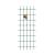 Trellis m incl. 4 muurbev. groen