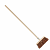 Bezem b28cm bruin +steel
