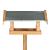 Voedertafel eiken rechthoek d57h110b57