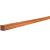Azobe Hardhouten paal geschaafd met V-groef, gepunt 6.5x6.5x300 cm