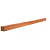 Azobe Hardhouten paal geschaafd met V-groef, gepunt 8.5x8.5x275 cm