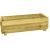 Bloembak rechthoek 25x82x34 cm (HxBxD), groen geïmpregneerd