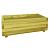 Bloembak rechthoek 32x92x42 cm (HxBxD), groen geïmpregneerd